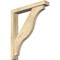Ekena Millwork Funston Block Rough Sawn Bracket w/ Offset Brace, Douglas Fir, 4"W x 24"D x 28"H BKT0402X24X28FST05RDF - alternate 1